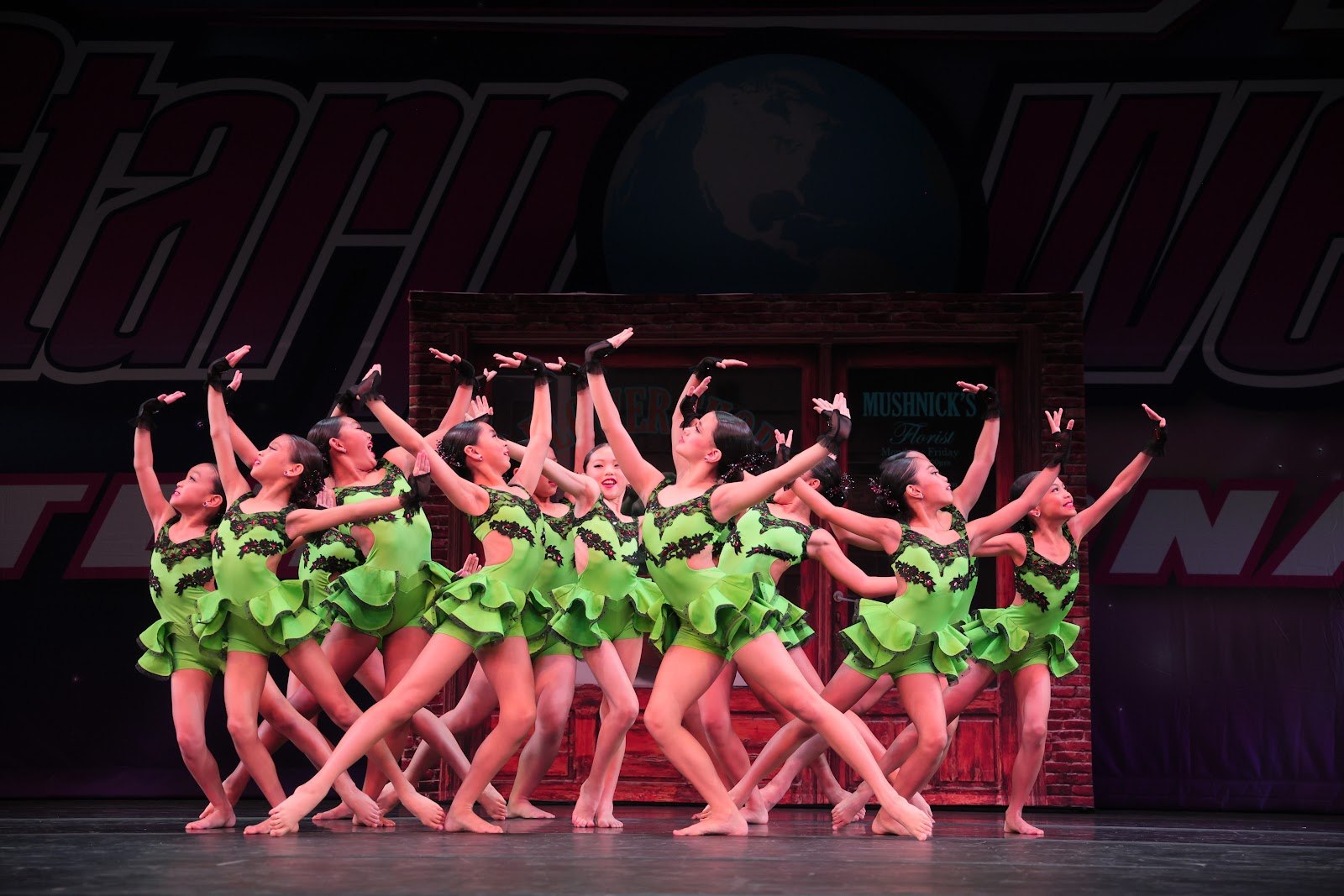 A PDD jazz dancer mid-performance